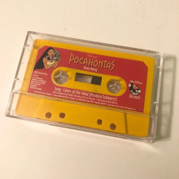Vtg 1995 Pocahontas Play Along Cassette Tapes Only Lot of  2 - Picture 2 of 8